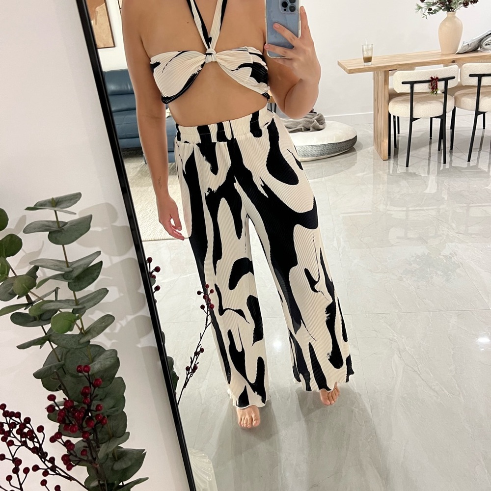 Printed pant set